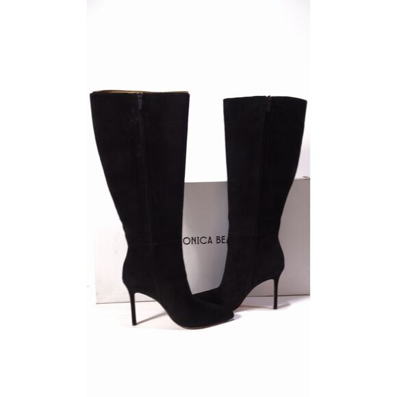 Veronica Beard Women's Lisa Pointed Toe High Heel Suede Boots Black NIB 698 6.5 - Picture 13 of 14